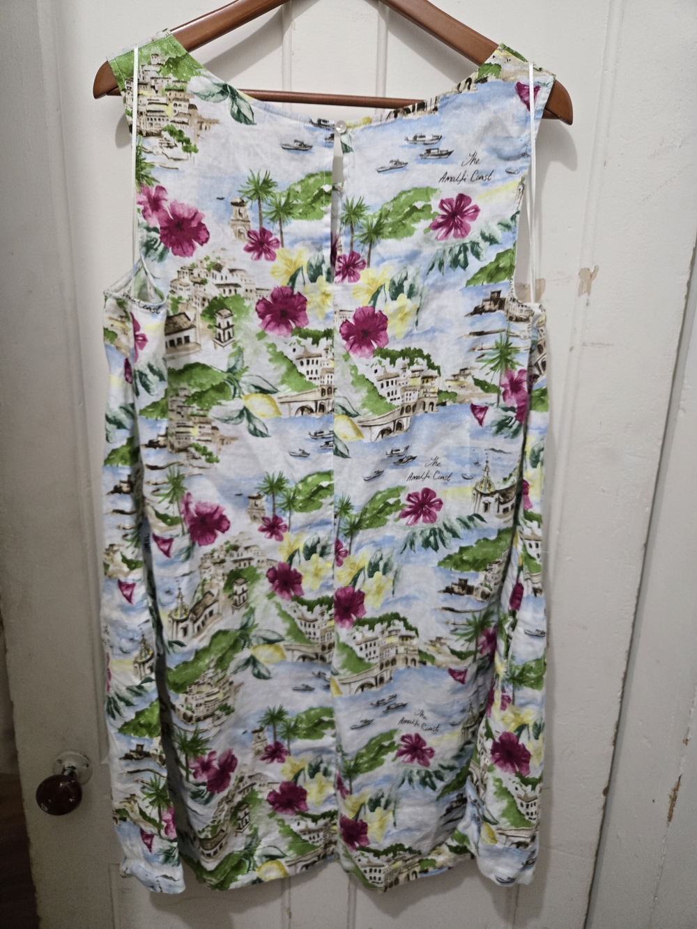 Cynthia Rowley White Sleeveless Mini Dress with Pink & Green Floral Print 2-3x - Picture 2 of 4